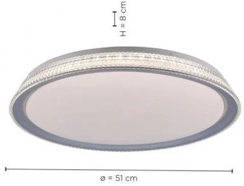 Leuchten Direkt 14359-21 - LED Stmievateľné stropné svietidlo KARI LED/36W/230V