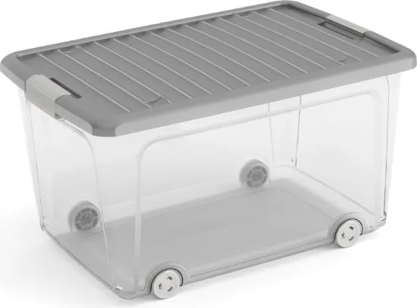 Plastový box s vekom a kolieskami 50 l