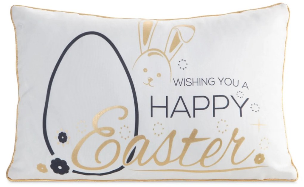 VEĽKONOČNÁ DEKORAČNÁ OBLIEČKA NA VANKÚŠ EASTER48 30X50 CM VZOROVANÁ