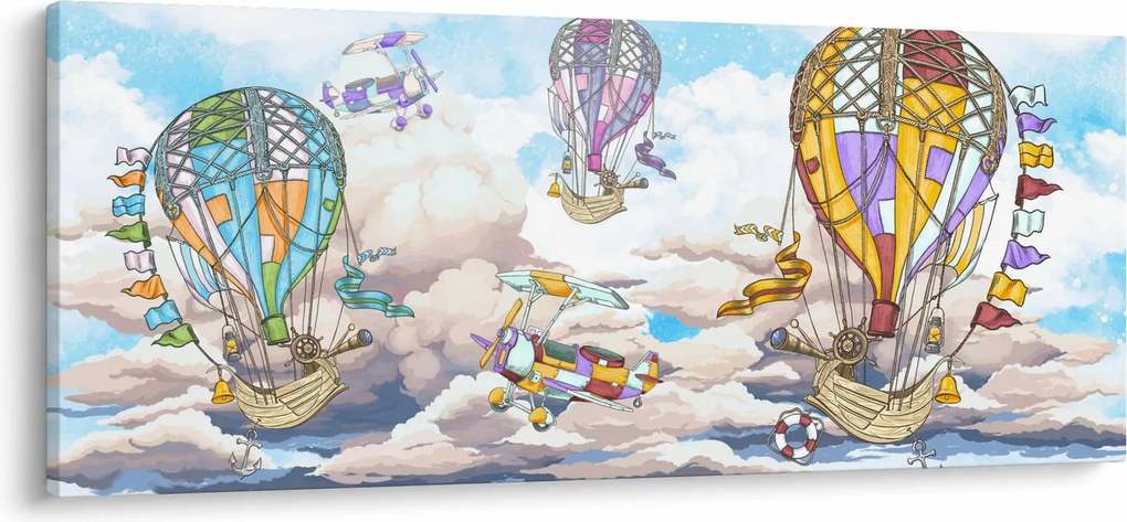 Obraz - Výprava v oblakoch (120x50 cm)