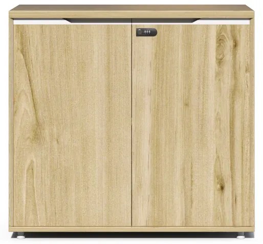 Nízka kancelárska skrinka Houseland Profit Dru 01 dub prírodný