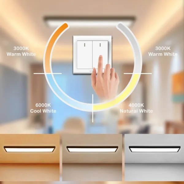 Brilagi - LED kúpeľňové svietidlo FRAME LED/50W/230V 3000/4000/6000K IP44 čierne