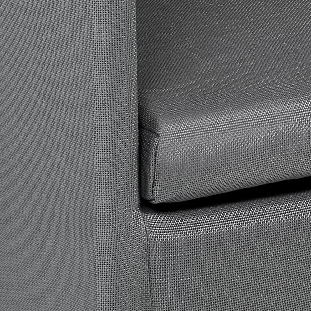 Sivá kovová záhradná stolička Bali - Tomasucci