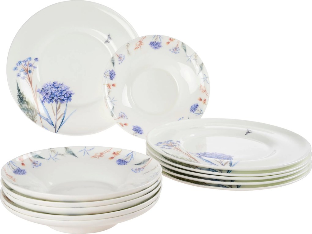XXXLutz JEDÁLENSKÝ SERVIS jemný kostný porcelán (fine bone china) keramika Novel - Jedálenské sety - 007136064501