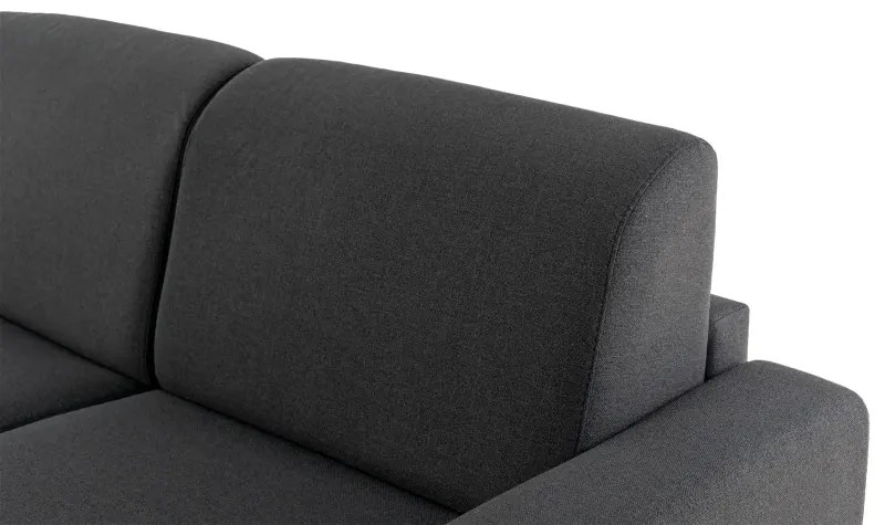 Rohová sedacia súprava na každodenné spanie ONE s rozkladom, Ľavá, 140, tm. šedá (jazz 22 graphite)