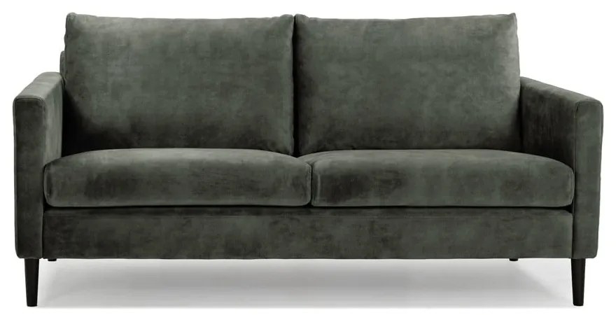 Zelenosivá zamatová pohovka 153 cm Adagio - Scandic