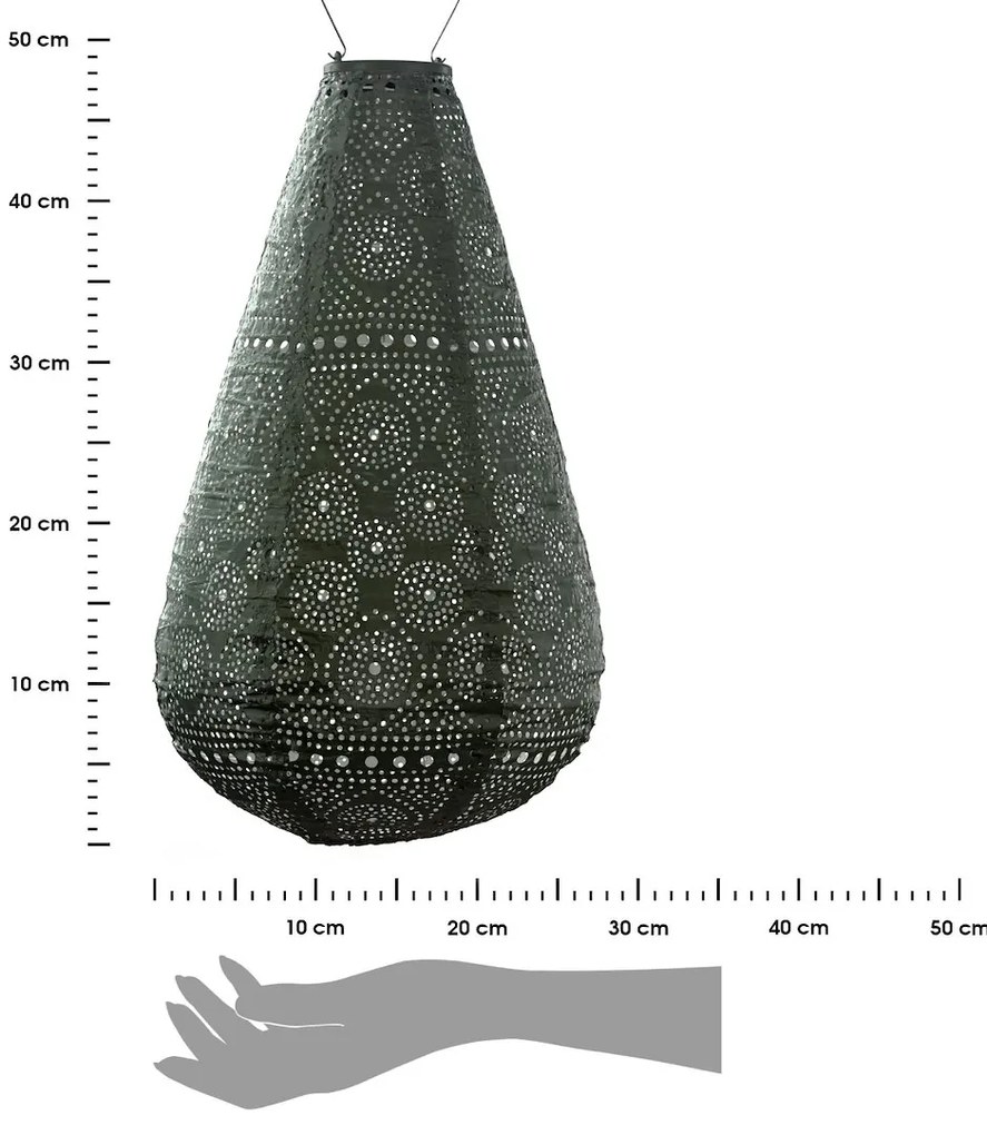 Lumiz SOLÁRNY LAMPÁŠ DROP 48X28 CM ZELENÁ