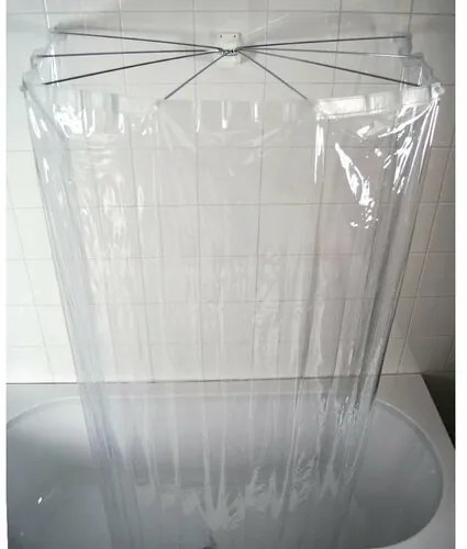 RIDDER 58200 Ombrella skladacia sprchová kabína 100 x 70 cm, priehľadná