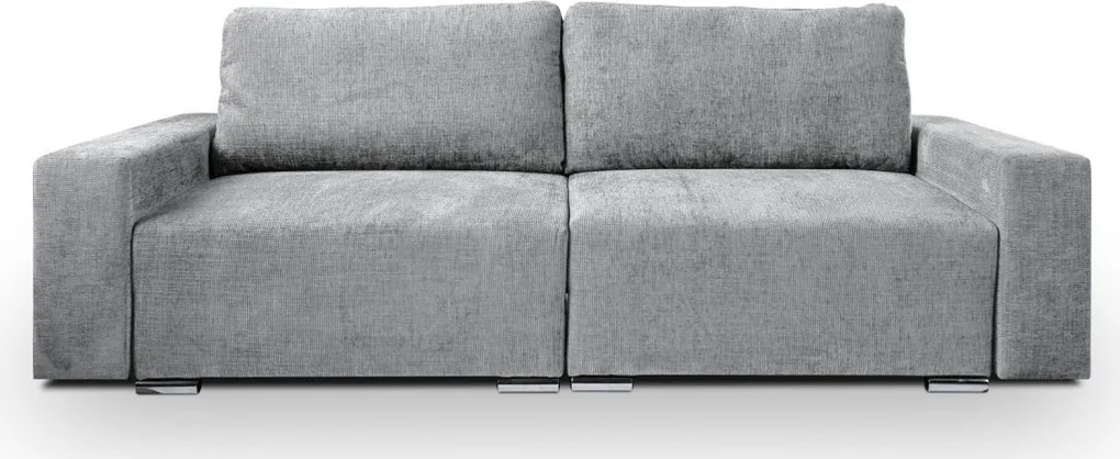 Rozkladacia pohovka Anafi, svetlo šedá látka