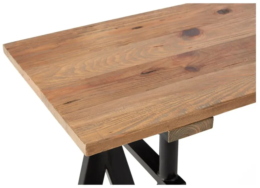 Konzolový stolík s doskou z borovicového dreva v prírodnej farbe 45x130 cm Hampstead – Premier Housewares