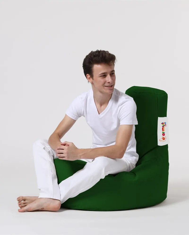 Tmavozelený sedací vak Lina – Floriane Garden