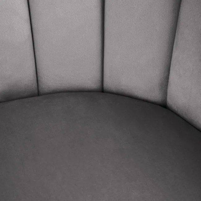 Jedálenská stolička LANA zamatová sivá 850023