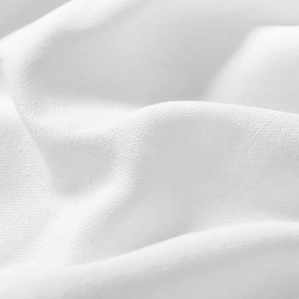 Goldea napínacia plachta z ľanovej zmesi - biela 90 x 200 cm