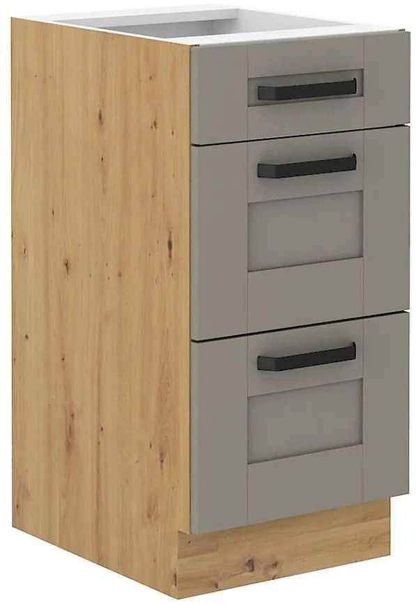 Kuchynská skrinka Luna claygrey/artisan 40D 3S BB