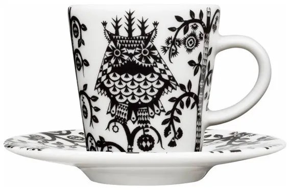 Iittala Šálka na espresso s podšálkou Taika, black