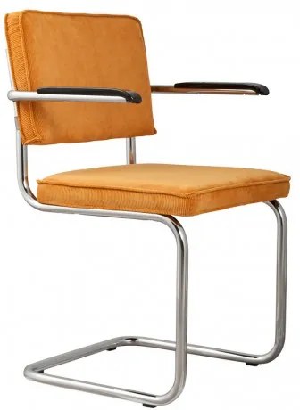 Židle s područkou Ridge Rib yellow Zuiver 1200053