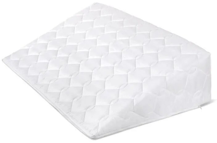 Bellatex Klinový podhlavník s proševem biela, 80 x50 x 20 cm