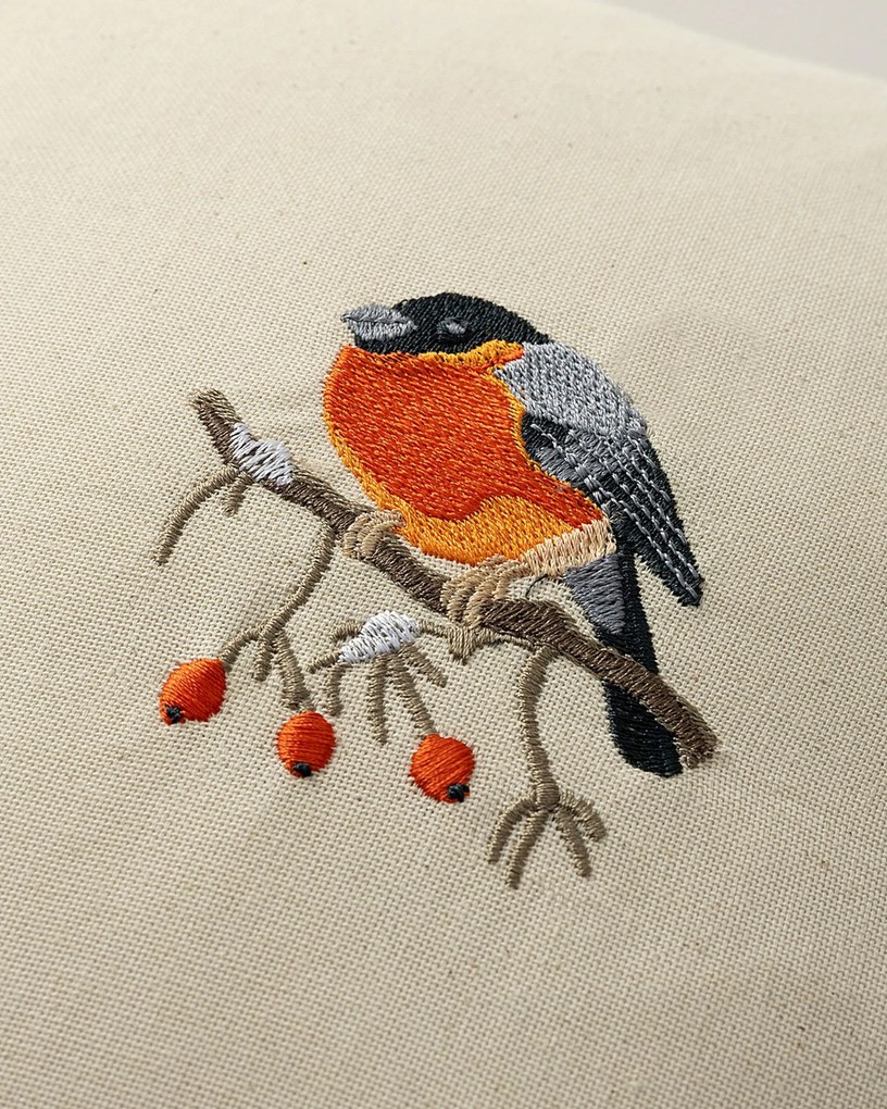 Obliečka na vankúš Robin on Branch 43x43 cm