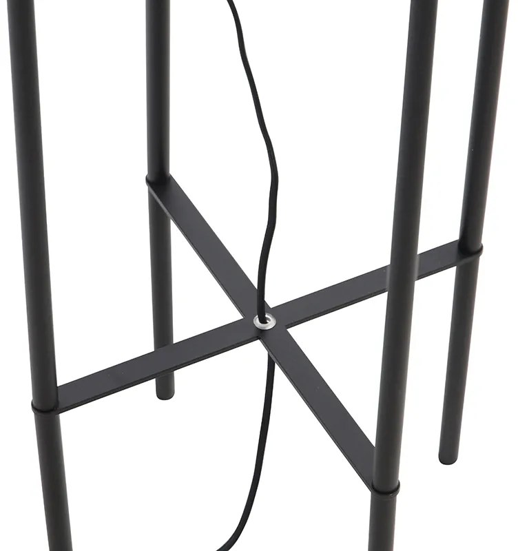 Priemyselná stojaca lampa čierna - Bliss Vefa