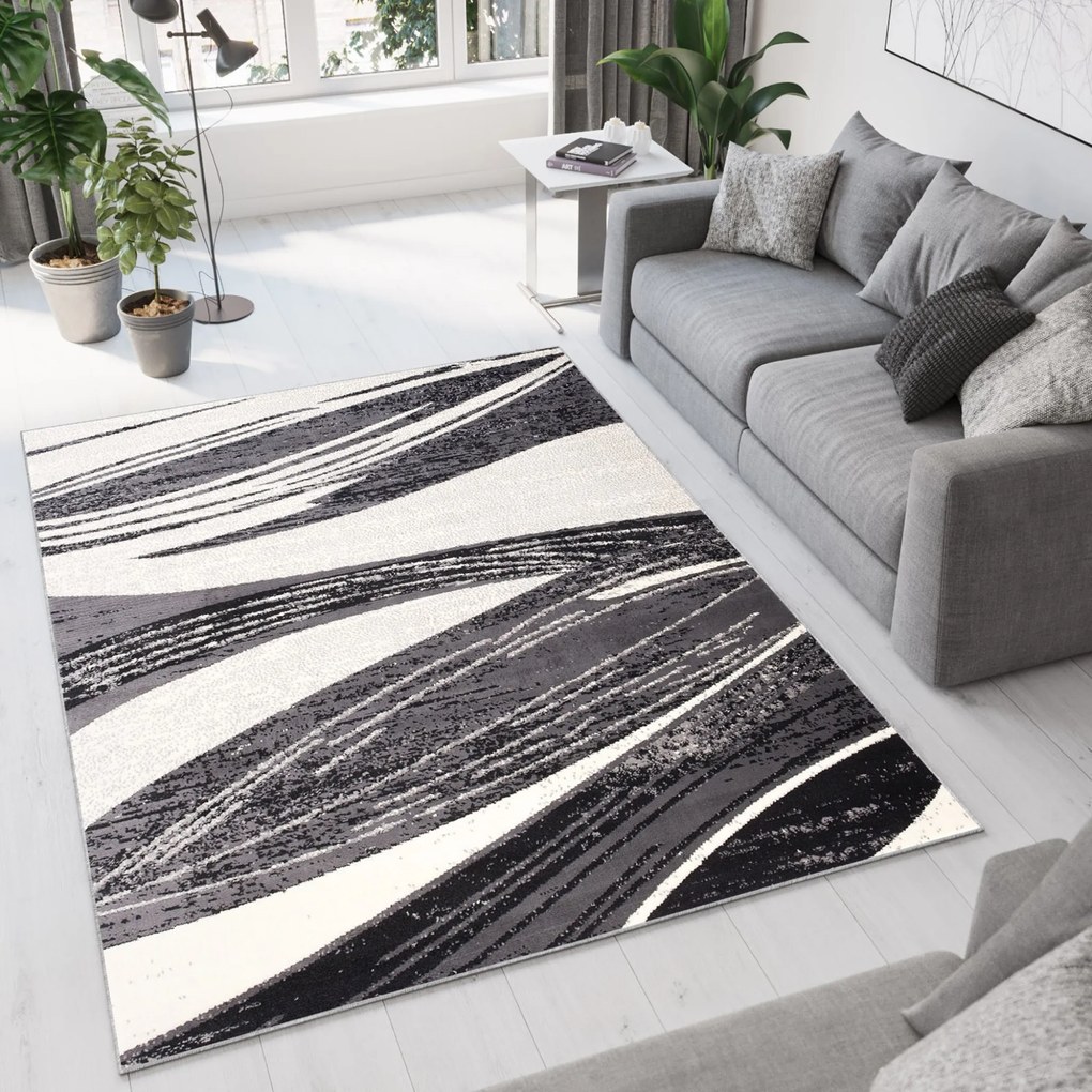 Koberec 1691B DARK GRAY CHEAP PP CRM Veľkosť: 160x220cm