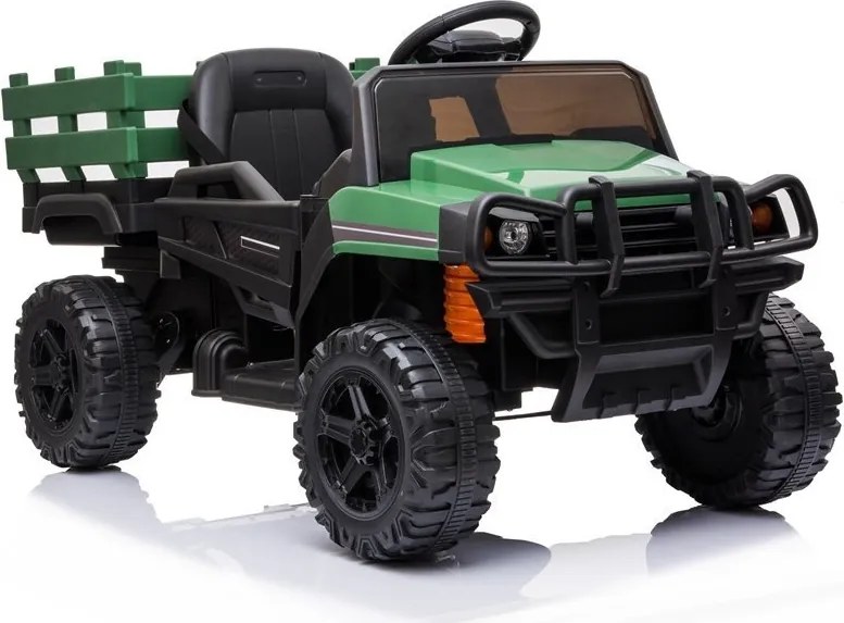 LEAN CARS Batériové autíčko BDM0926 LED MP3 diaľkové zelené