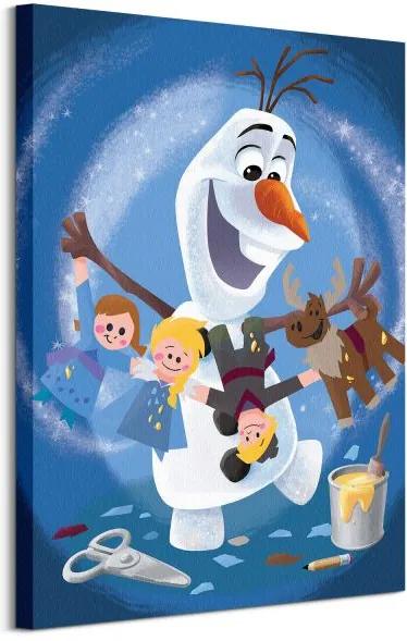 Obraz na plátne Disney Olaf's Frozen Adventure Characters 60x80cm WDC100358