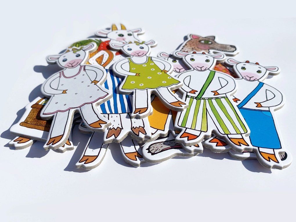 MARIONETINO Bábky a kulisy k rozprávke O kozliatkach