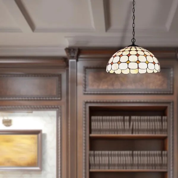 Rabalux 8076 - Tiffany vitrážový luster na reťazi MARVEL 2xE27/60W/230V