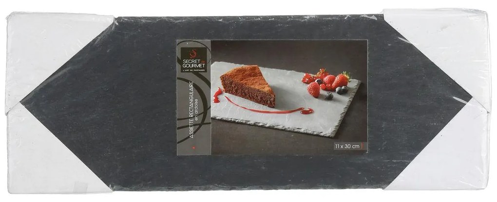 Secret de Gourmet Servírovací podnos z bridlice Rock, 11x30 cm