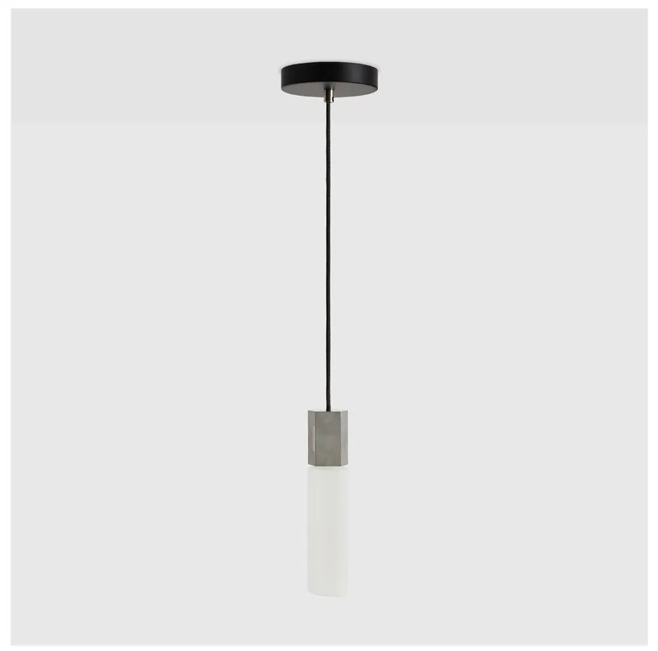 Sivé stmievateľné závesné svietidlo ø 6 cm Basalt – tala