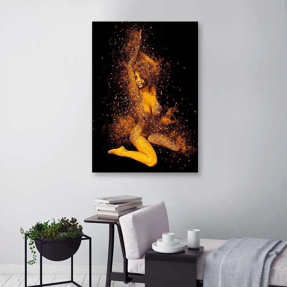 Gario Obraz na plátne Nahá žena v zlatom prachu Rozmery: 60 x 90 cm
