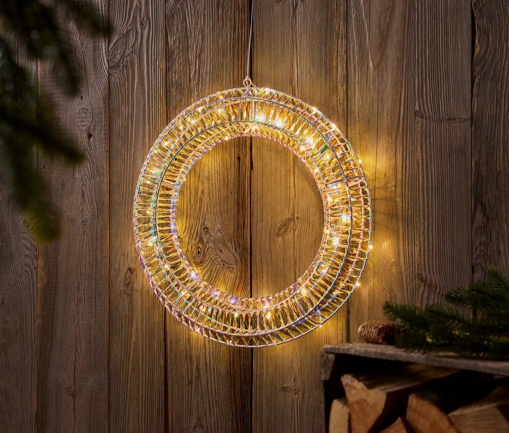 Kruhová dekorácia s LED