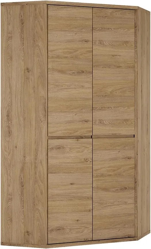 Skriňa rohová 2d Shetland Typ 21 Dub Shetland/Sivá