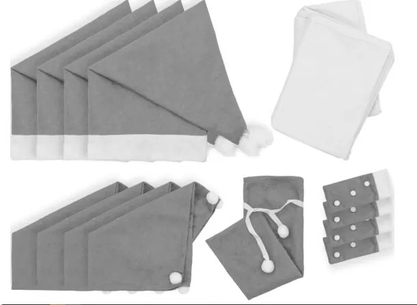 Vianočný set poťahov na stoličky a stôl 391004