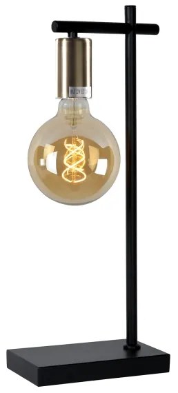 ONLI - Stolná lampa CROSS 1xE27/22W/230V čierna/mosadz