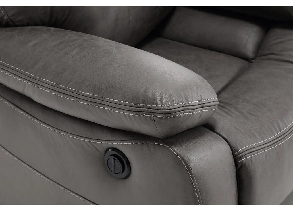 Relax kreslo s elektrickým polohovanim MULLEN GREY