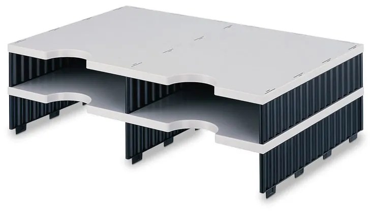 Triediace moduly, 4 prídavné priehradky, čierna