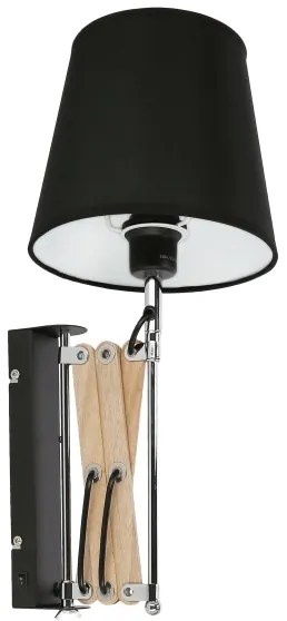 Nástenné svietidlo MITO 1xE27/40W/230V čierna