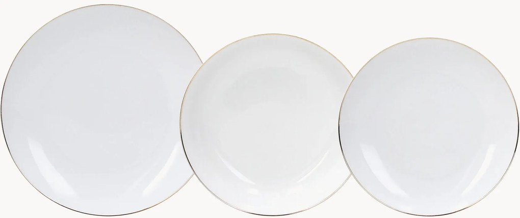 Porcelánová súprava riadu Metropolis, 6 osôb, 18 ks