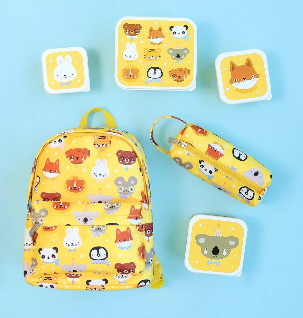 A Little Lovely Company - súprava štyroch desiatových škatuliek - zvierací kamaráti