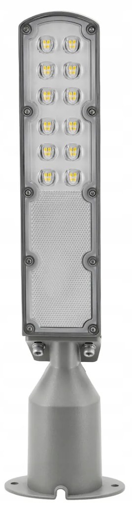 Germina LED pouličná lampa / lampáš HERMETIC 30W sivá 3000lm 5000K