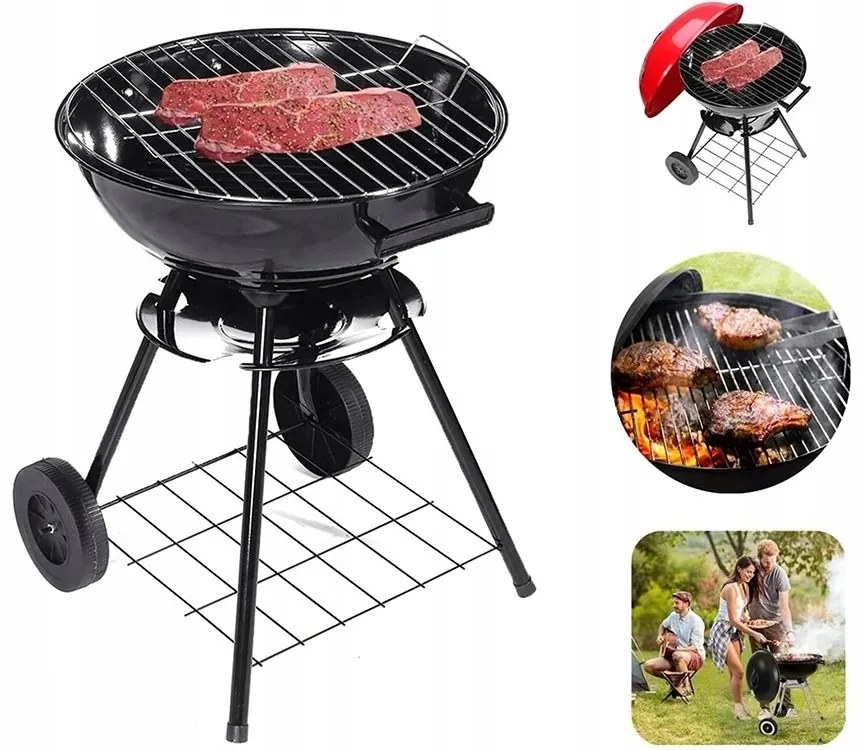 Verk 27093 Záhradný gril na drevené uhlie okrúhly