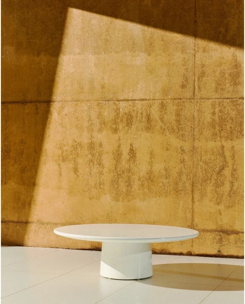 Betónový okrúhly Záhradný konferenčný stolík ø 110 cm Albanella – Kave Home