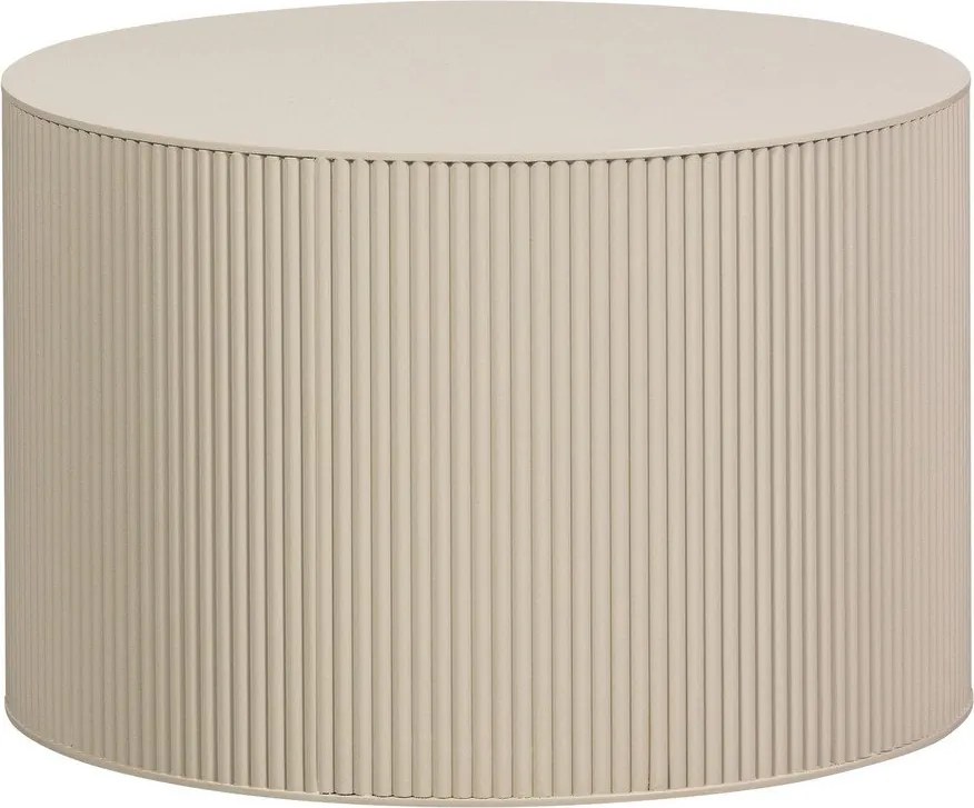 Béžový okrúhly konferenčný stolík ø 60 cm Sanne – WOOOD