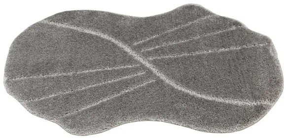 Kúpeľňový koberček Shell sivý