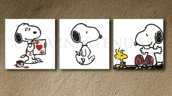 Ručne maľovaný POP Art obraz SNOOPY | rôzne rozmery