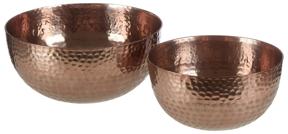 Kovové servírovacie misky v medenej farbe v súprave 2 ks ø 26 cm Solis – Premier Housewares