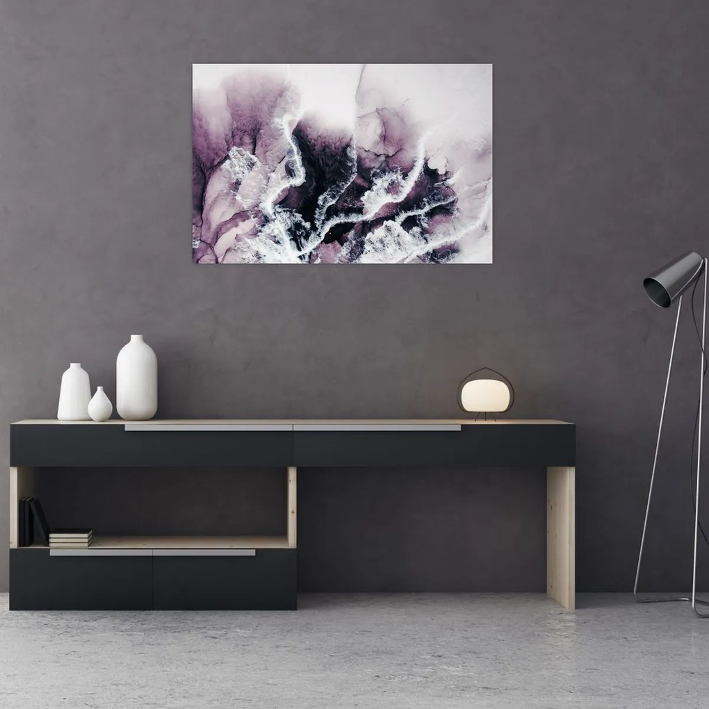 Obraz - Fialový mramor N⁰2 (90x60 cm)