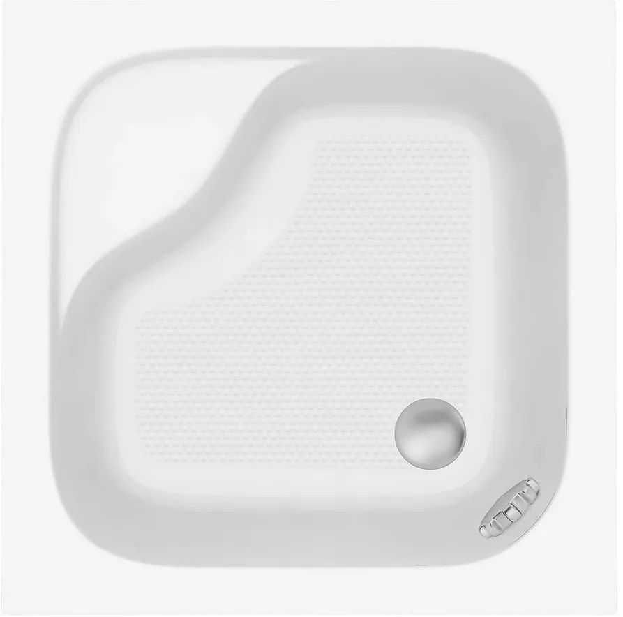 Aqualine Aqualine, Hlboká sprchová vanička akrylátová, štvorec 90x90x30cm, C99