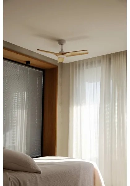 FARO 33805WT - Stropný ventilátor HEYWOOD S drevo/biela pr. 90 cm WT + DO